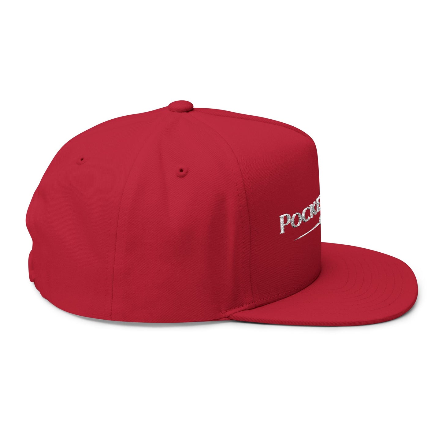 PocketKing's Co. Embroidered Flat Bill Cap