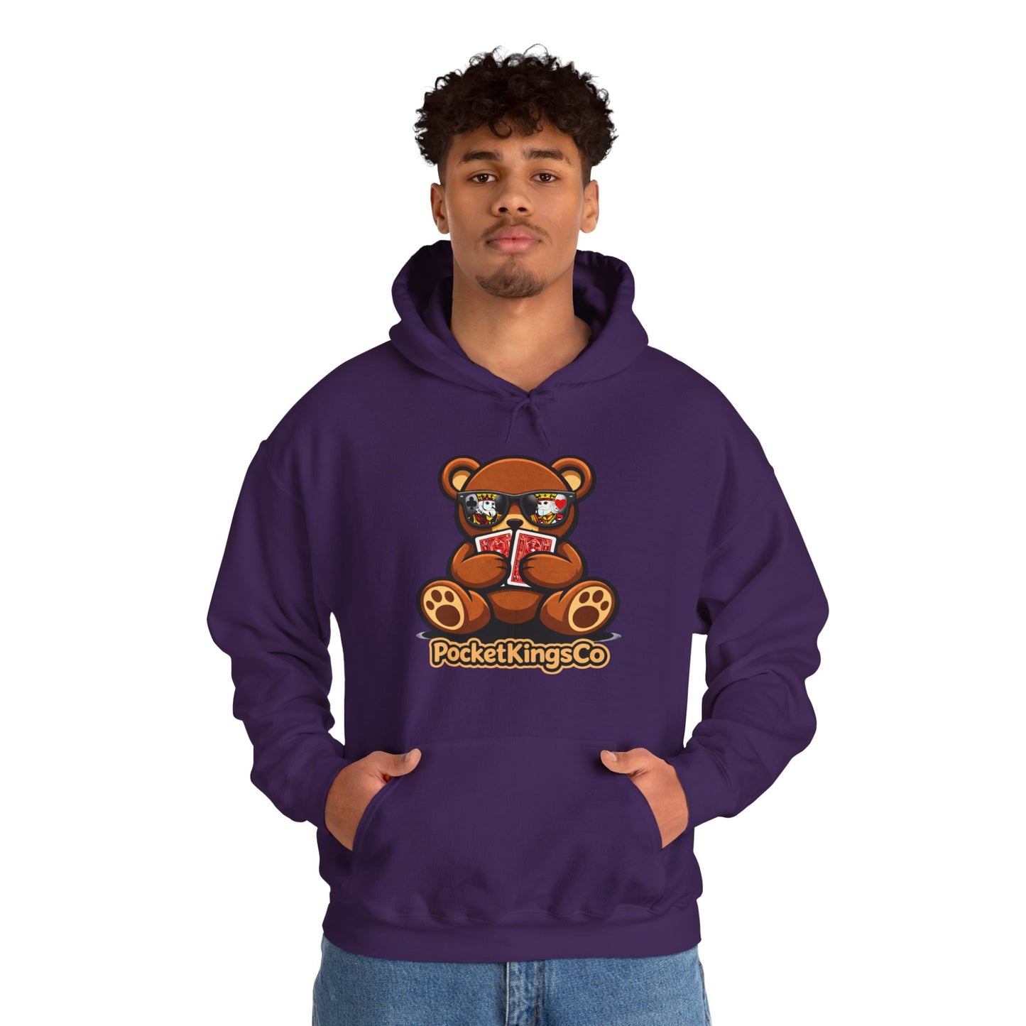 High Roller Teddy – Poker Graphic Hoodie | Pocket Kings Co