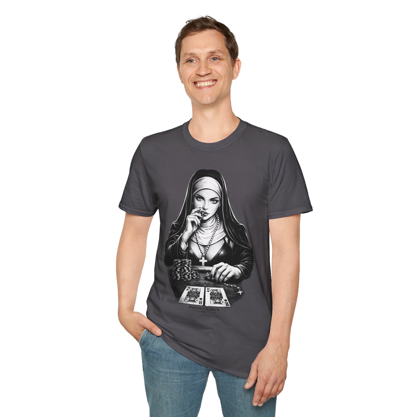 Pocket Kings Nun T-Shirt – Temptation PocketKingsCo Design
