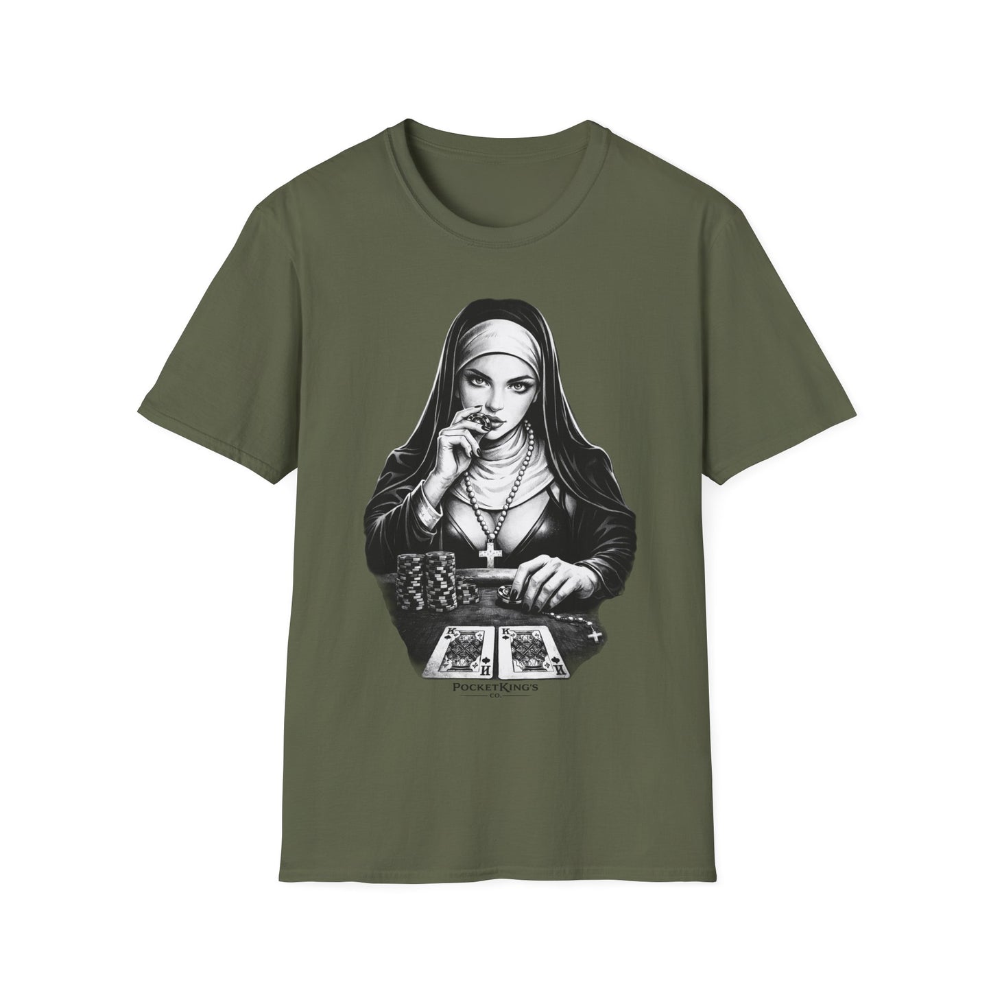 Pocket Kings Nun T-Shirt – Temptation PocketKingsCo Design