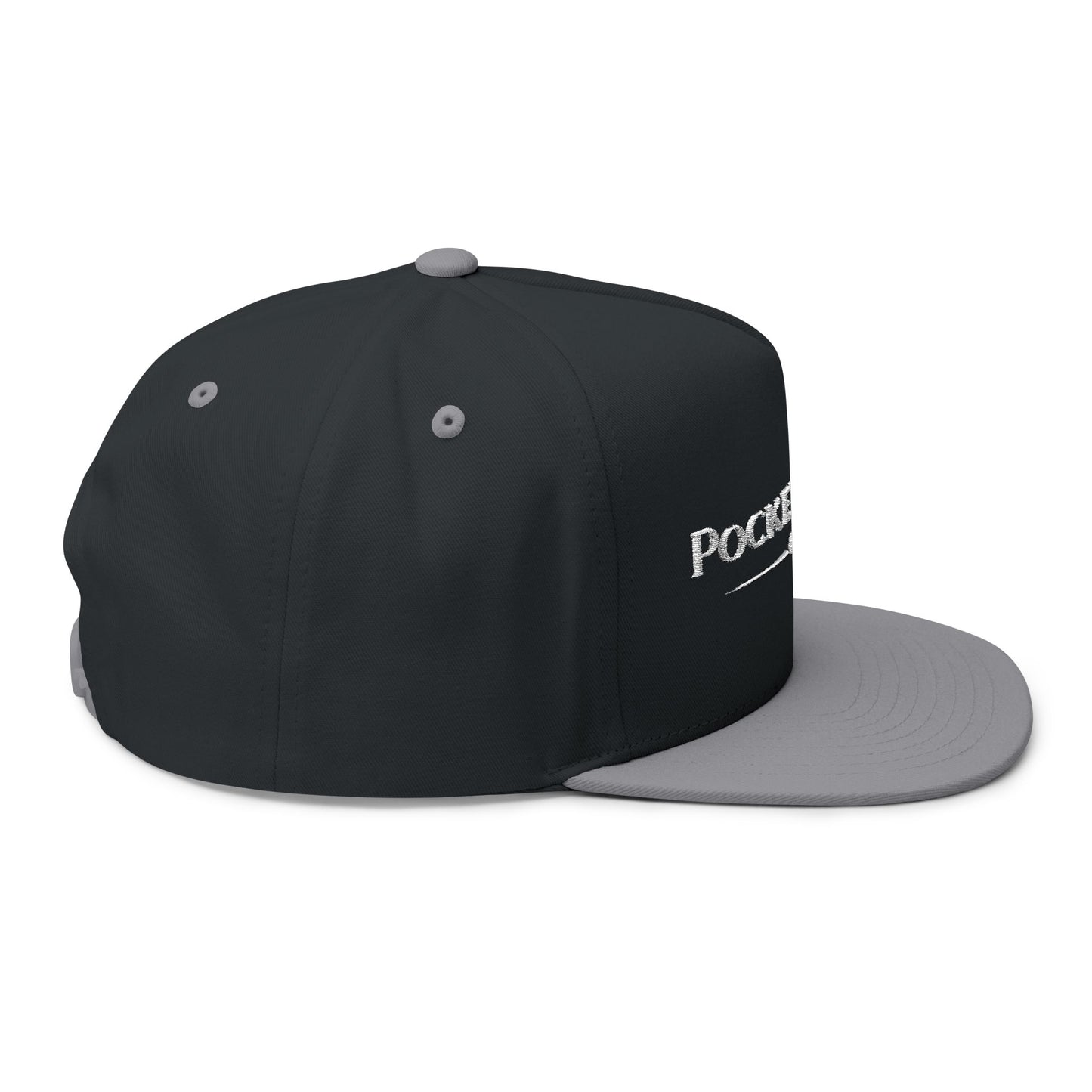 PocketKing's Co. Embroidered Flat Bill Cap