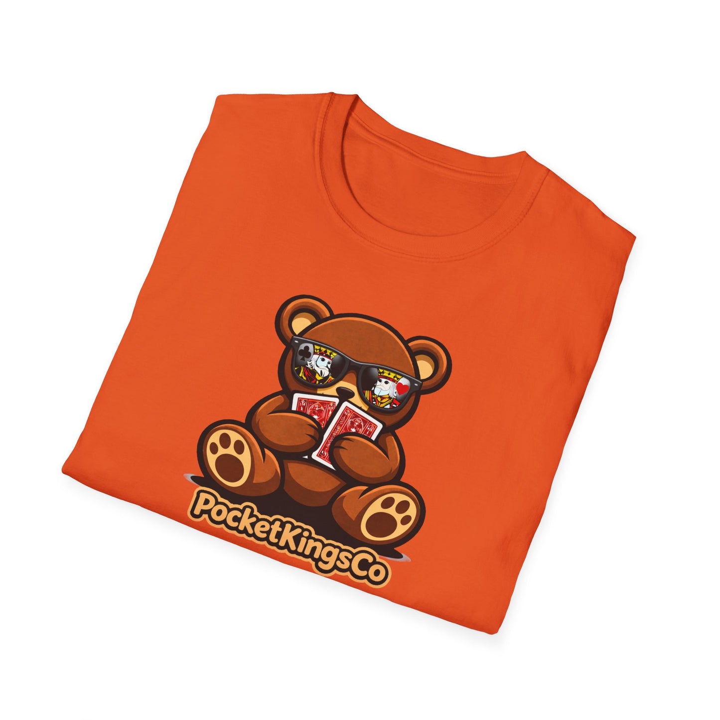 High Roller Teddy – Poker Graphic T-Shirt | Pocket Kings Co