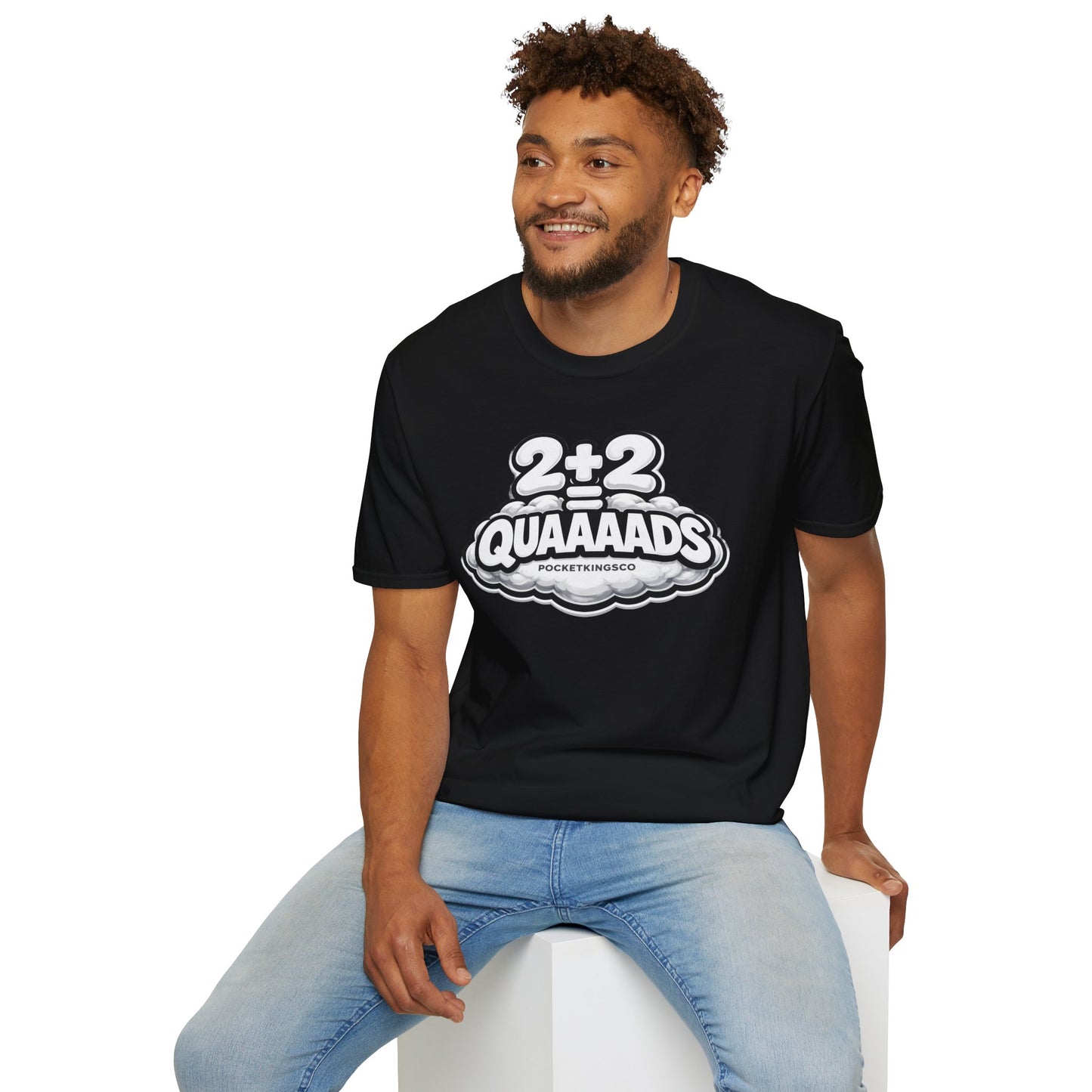 2+2 = QUAAAADS | PocketKingsCo Poker T-Shirt