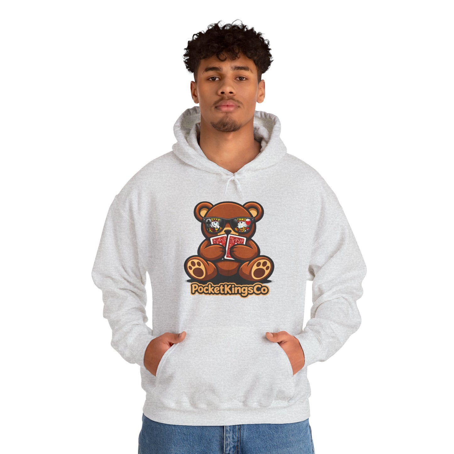 High Roller Teddy – Poker Graphic Hoodie | Pocket Kings Co