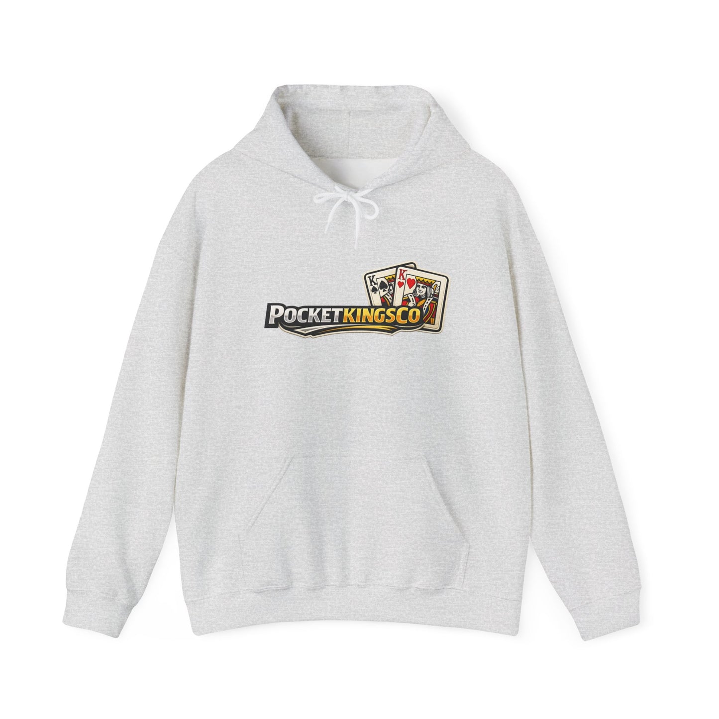 Pocket Kings Co. Logo Hoodie — Retro Playing Cards Graphic Sweatshirt