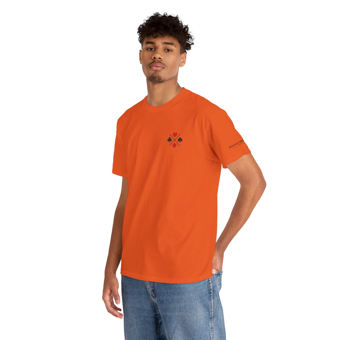 PocketKingsCo Poker Suits Logo T-Shirt – Minimal Left Chest Design