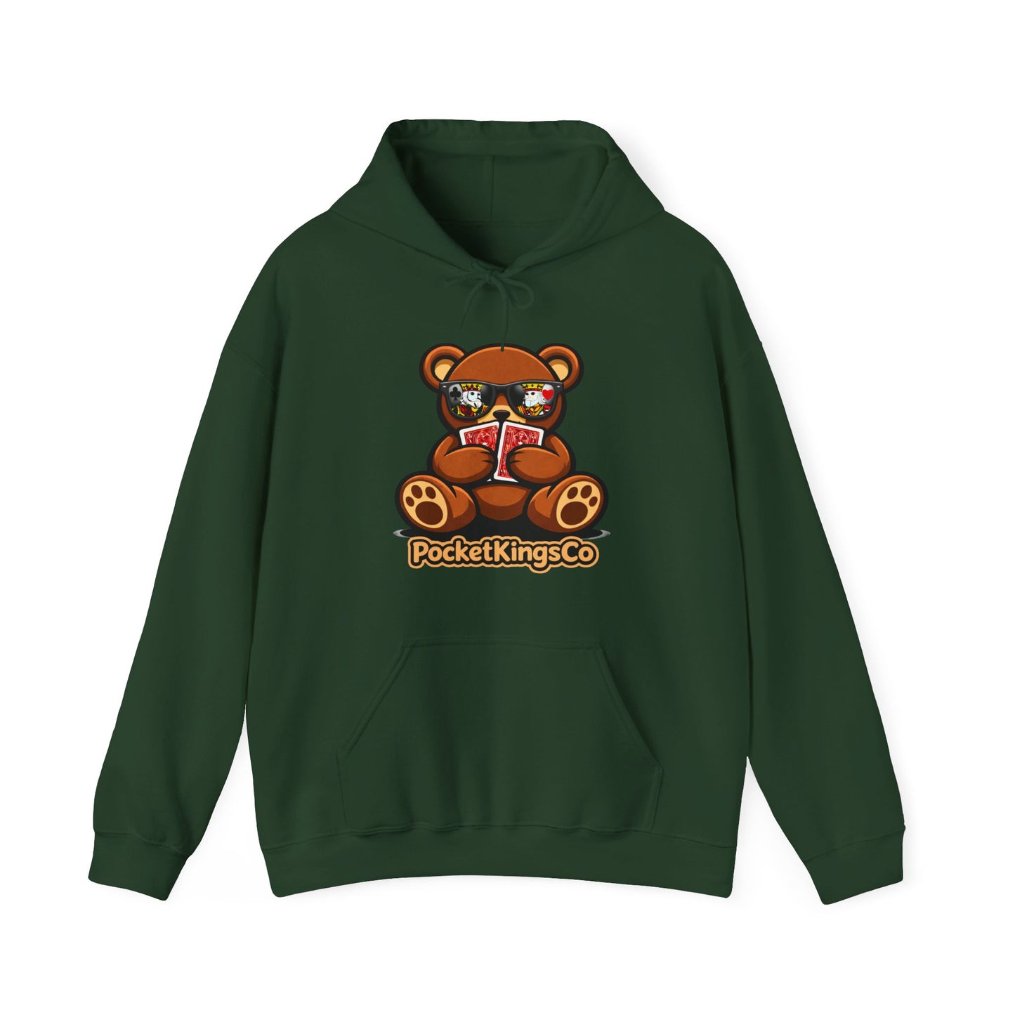 High Roller Teddy – Poker Graphic Hoodie | Pocket Kings Co