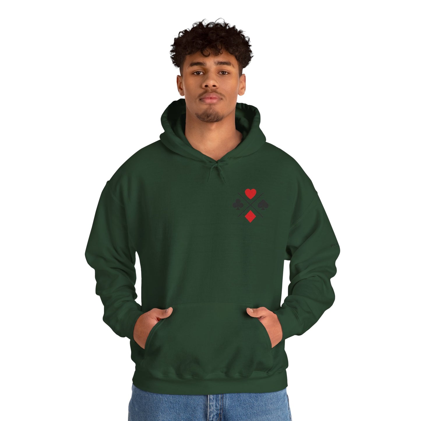 PocketKingsCo Poker Suits Hoodie – Minimal Poker Lifestyle Streetwear
