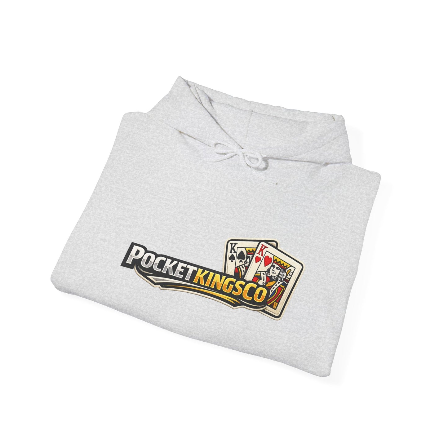 Pocket Kings Co. Logo Hoodie — Retro Playing Cards Graphic Sweatshirt