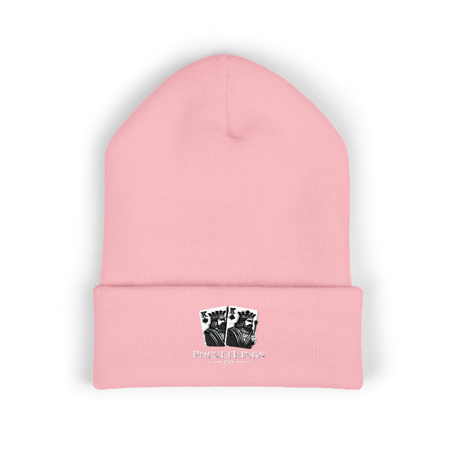 Embroidered 'PocketKingsCo' Logo Cuffed Beanie
