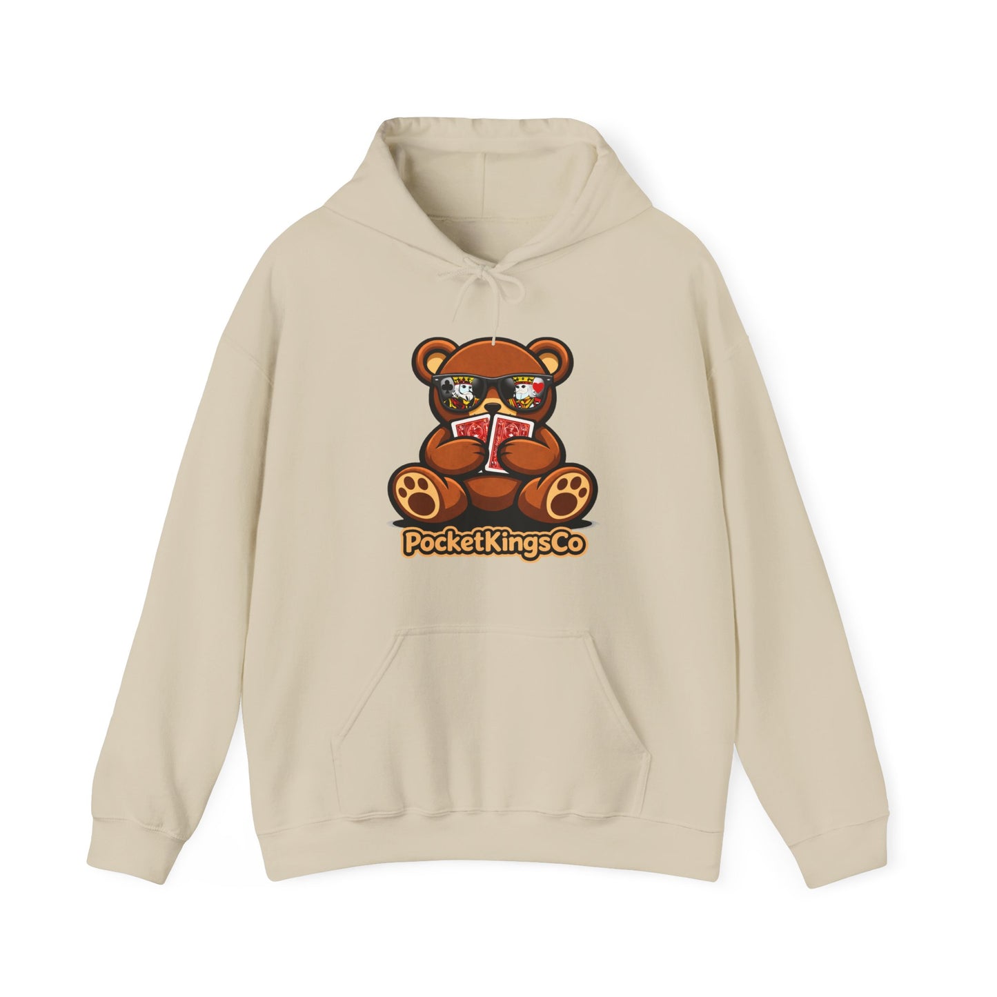 High Roller Teddy – Poker Graphic Hoodie | Pocket Kings Co