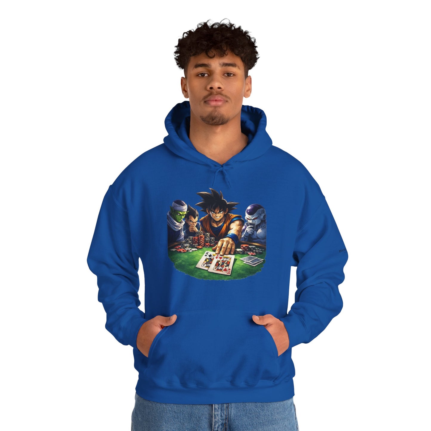 Saiyan Hoodie – Dragon Ball Inspired Poker Graphic | PocketKingsCo
