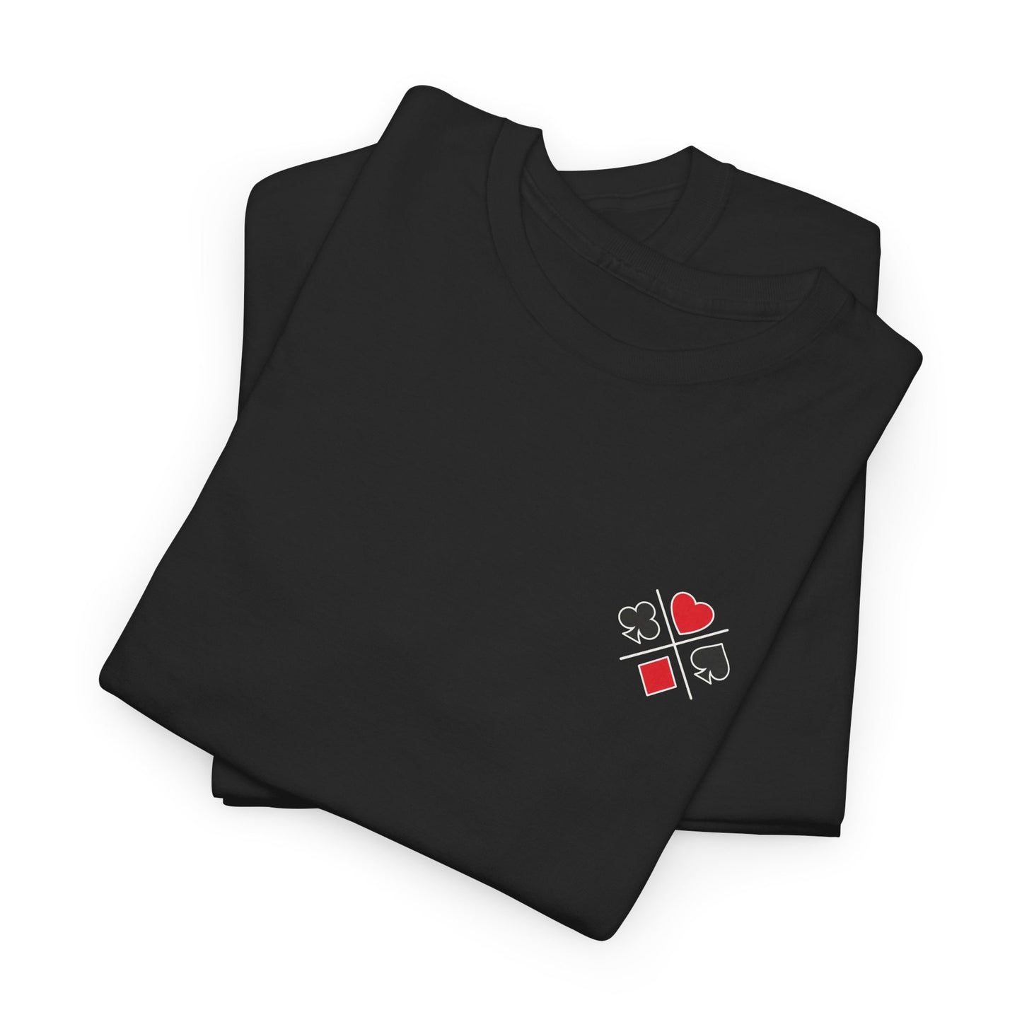 PocketKingsCo Poker Suits Logo T-Shirt – Minimal Left Chest Design