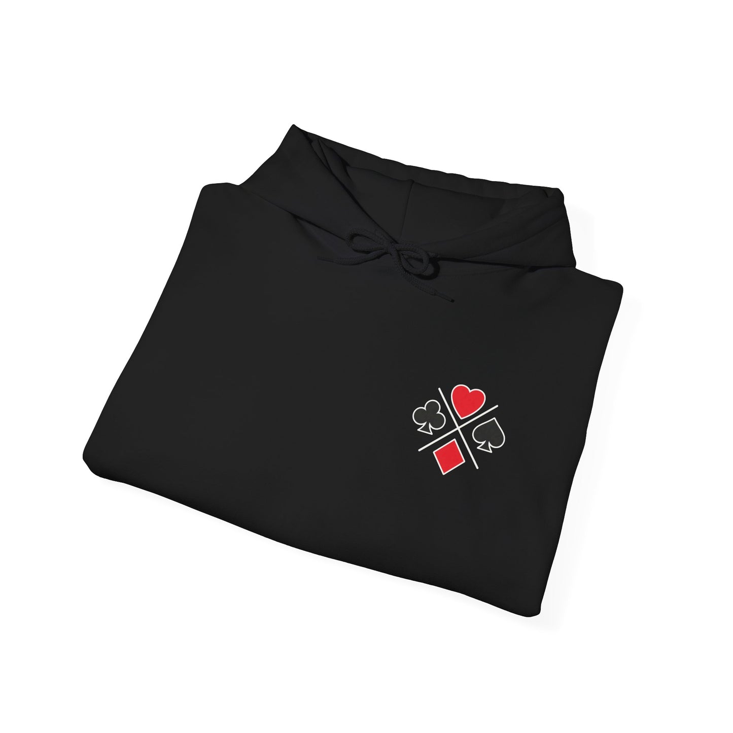 PocketKingsCo Poker Suits Hoodie – Minimal Poker Lifestyle Streetwear