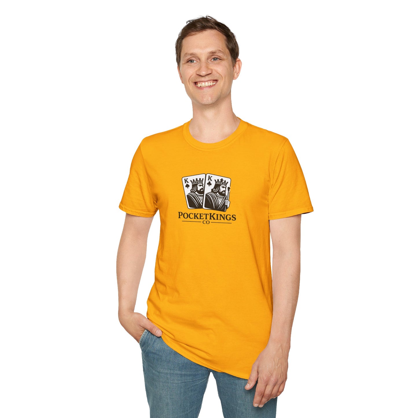 Classic Pocket Kings Logo T-Shirt – PocketKingsCo Signature Poker Tee