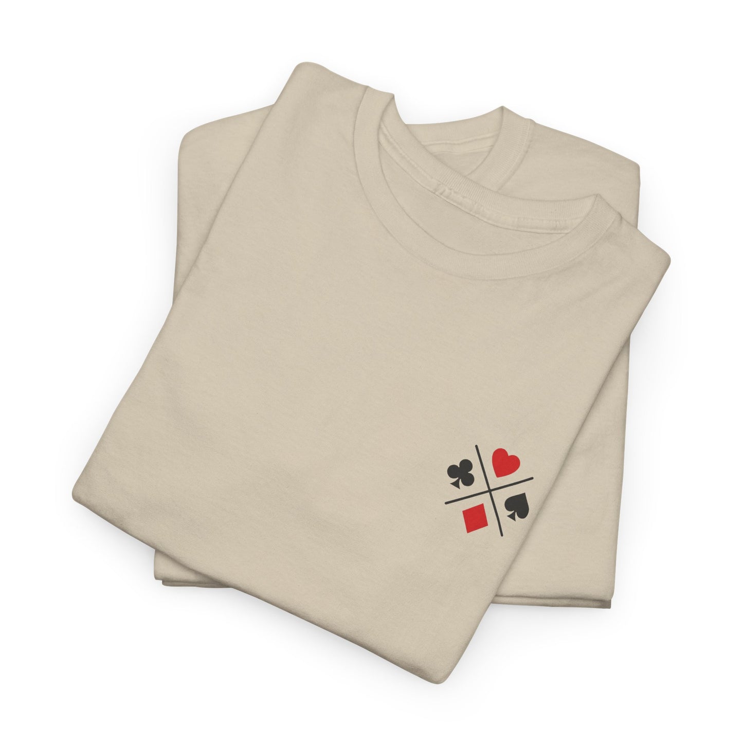 PocketKingsCo Poker Suits Logo T-Shirt – Minimal Left Chest Design
