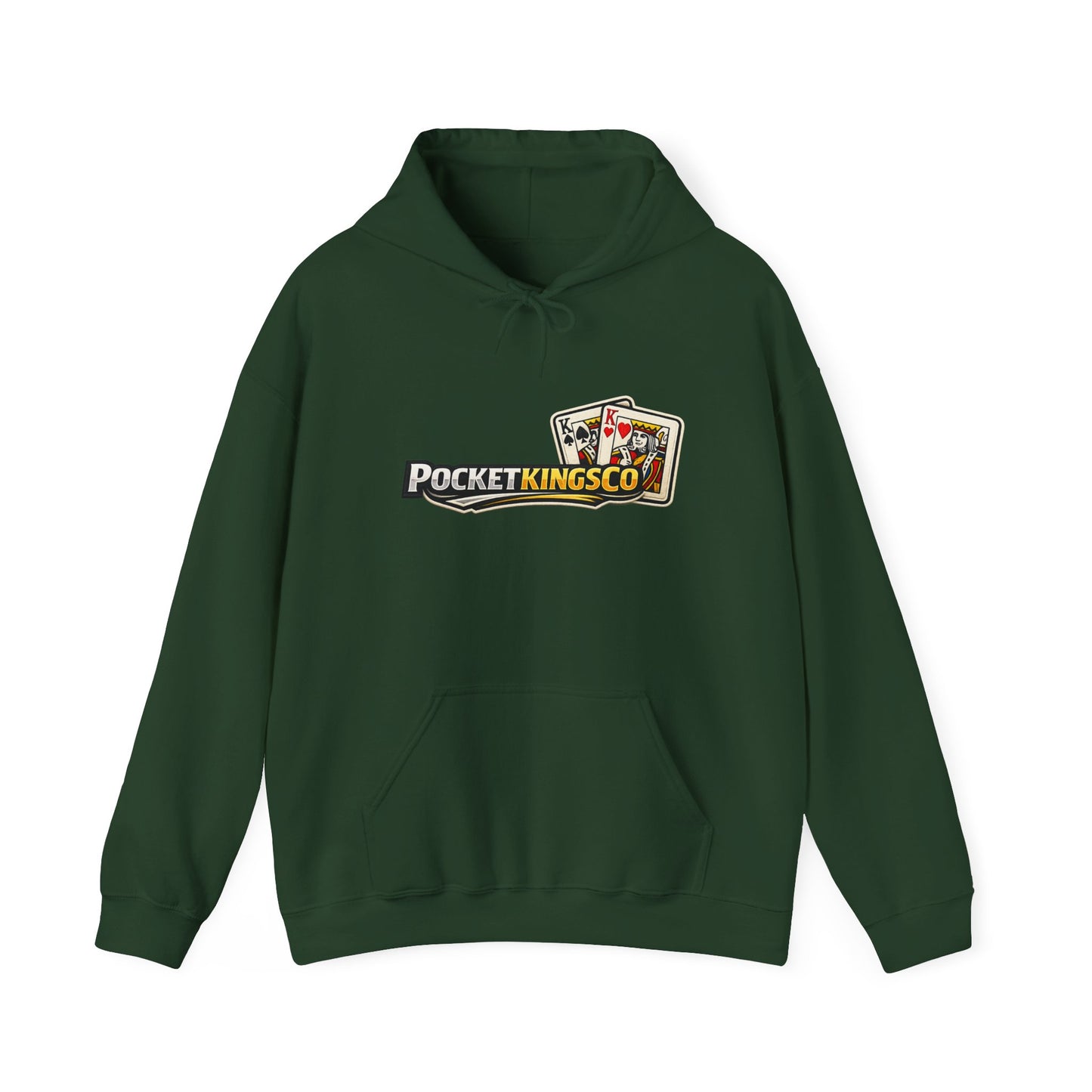 Pocket Kings Co. Logo Hoodie — Retro Playing Cards Graphic Sweatshirt