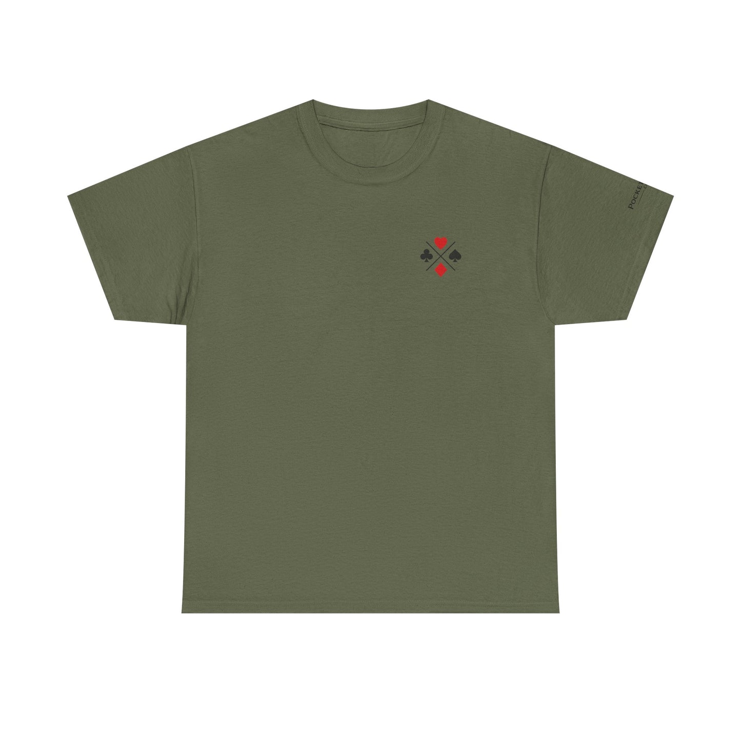 PocketKingsCo Poker Suits Logo T-Shirt – Minimal Left Chest Design