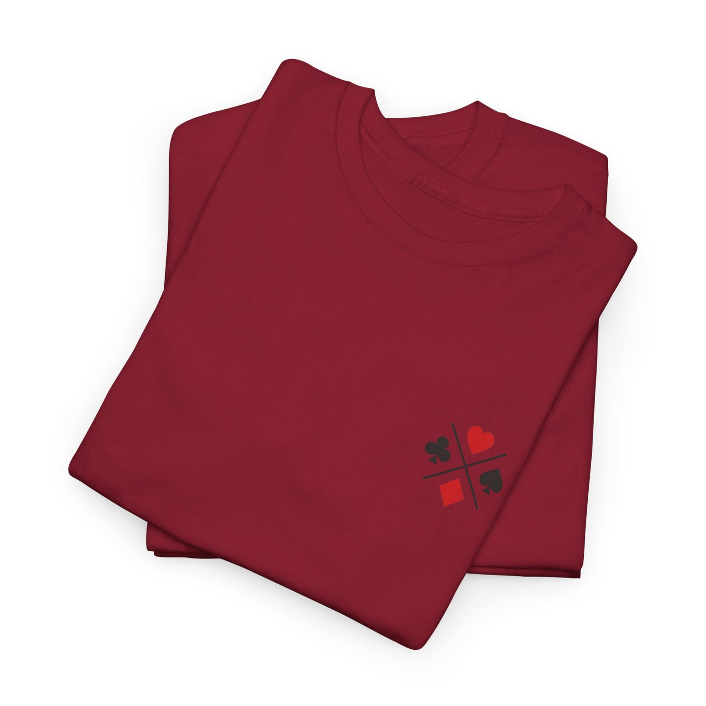 PocketKingsCo Poker Suits Logo T-Shirt – Minimal Left Chest Design