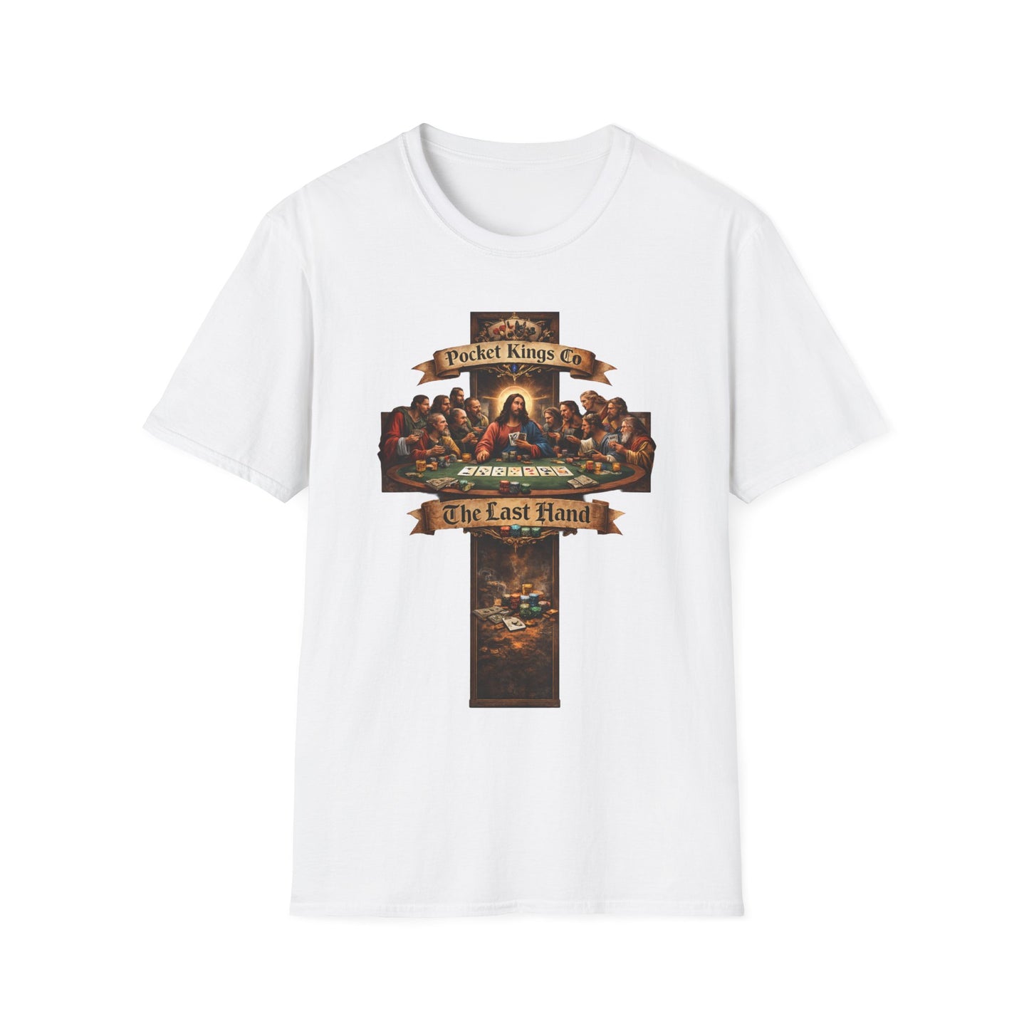 ''The Last Hand'' Poker T-Shirt – PocketKingsCo Faith & Poker Edition