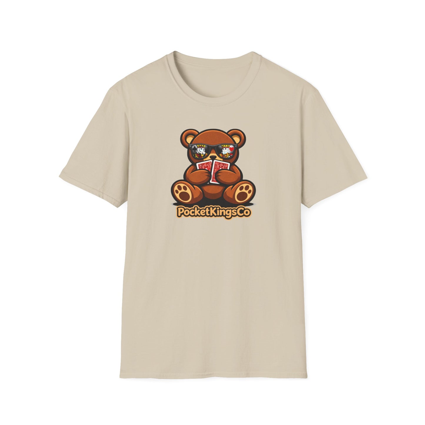 High Roller Teddy – Poker Graphic T-Shirt | Pocket Kings Co