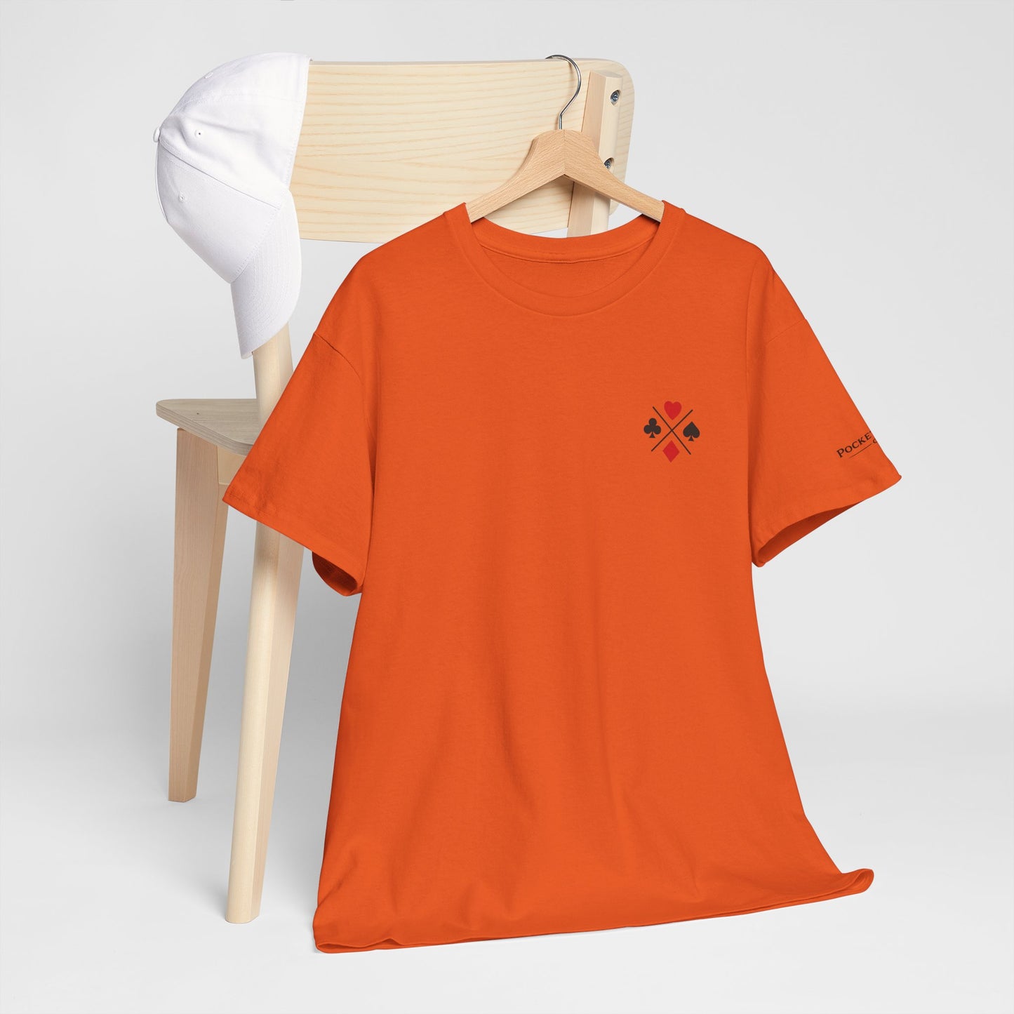 PocketKingsCo Poker Suits Logo T-Shirt – Minimal Left Chest Design