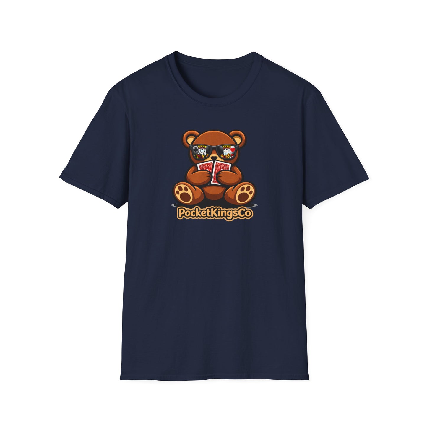 High Roller Teddy – Poker Graphic T-Shirt | Pocket Kings Co
