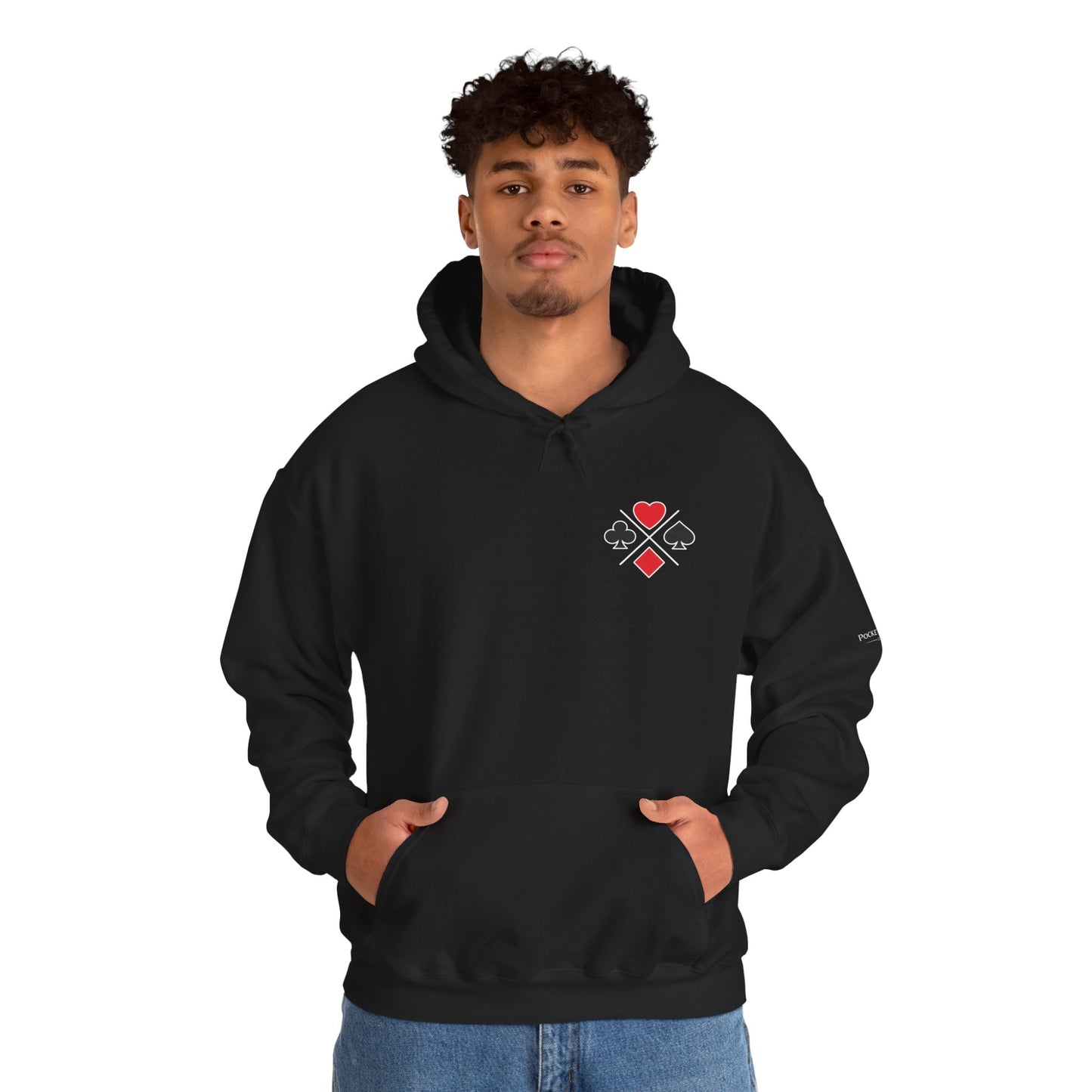 PocketKingsCo Poker Suits Hoodie – Minimal Poker Lifestyle Streetwear