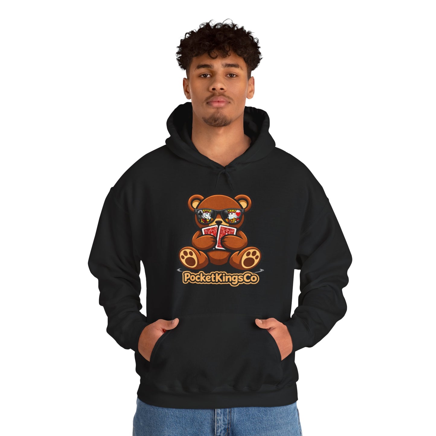 High Roller Teddy – Poker Graphic Hoodie | Pocket Kings Co