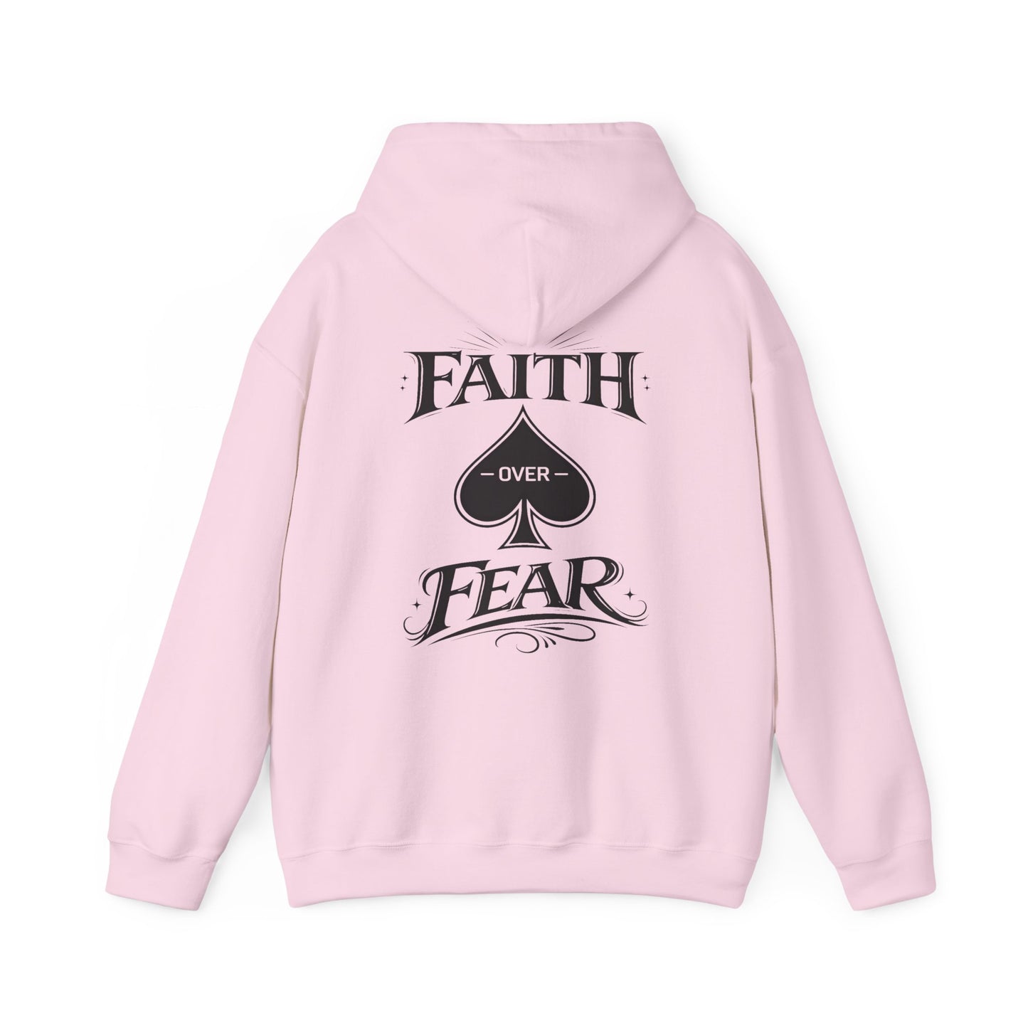 Faith Over Fear Back Print Hoodie – PocketKingsCo Poker Lifestyle