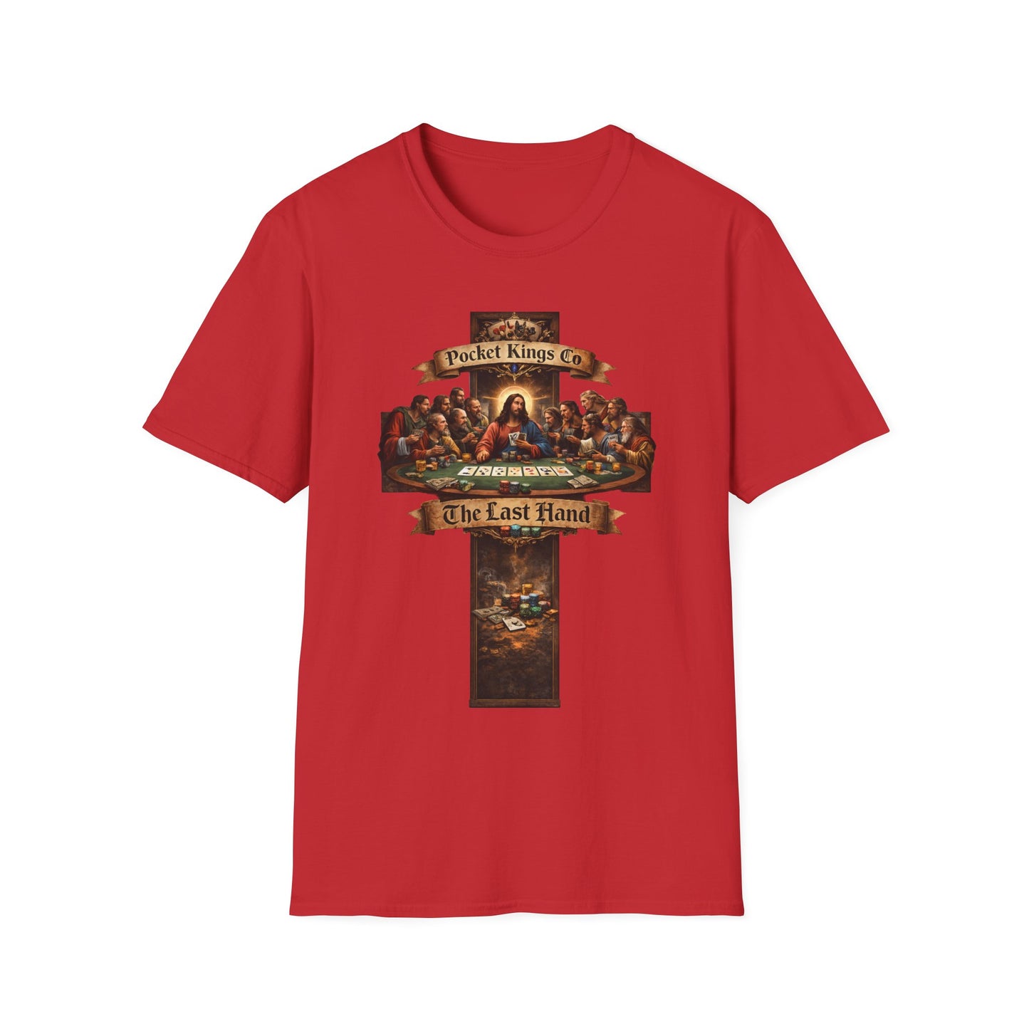 ''The Last Hand'' Poker T-Shirt – PocketKingsCo Faith & Poker Edition