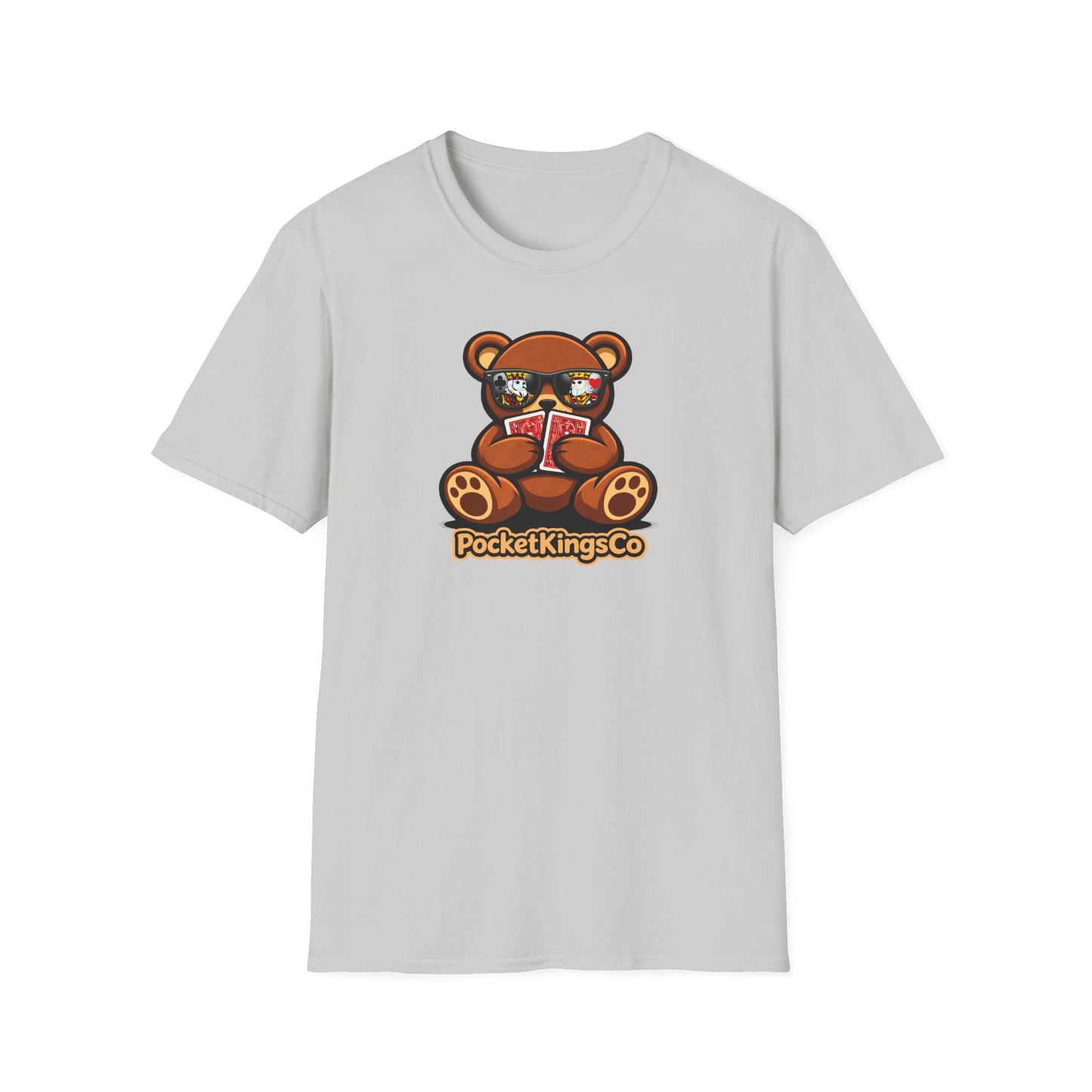 High Roller Teddy – Poker Graphic T-Shirt | Pocket Kings Co