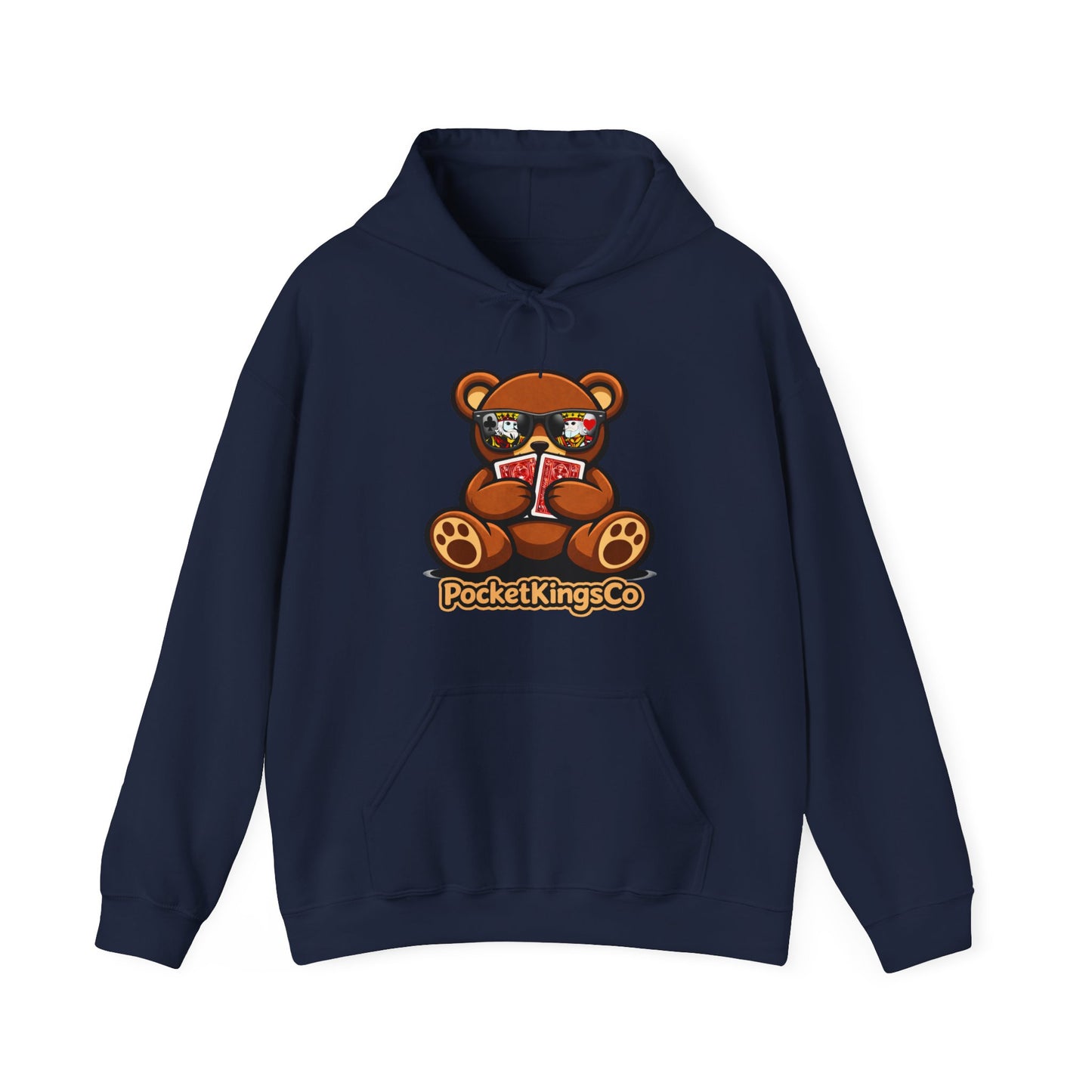High Roller Teddy – Poker Graphic Hoodie | Pocket Kings Co