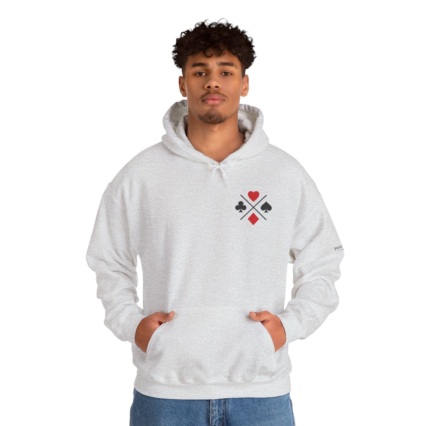 PocketKingsCo Poker Suits Hoodie – Minimal Poker Lifestyle Streetwear