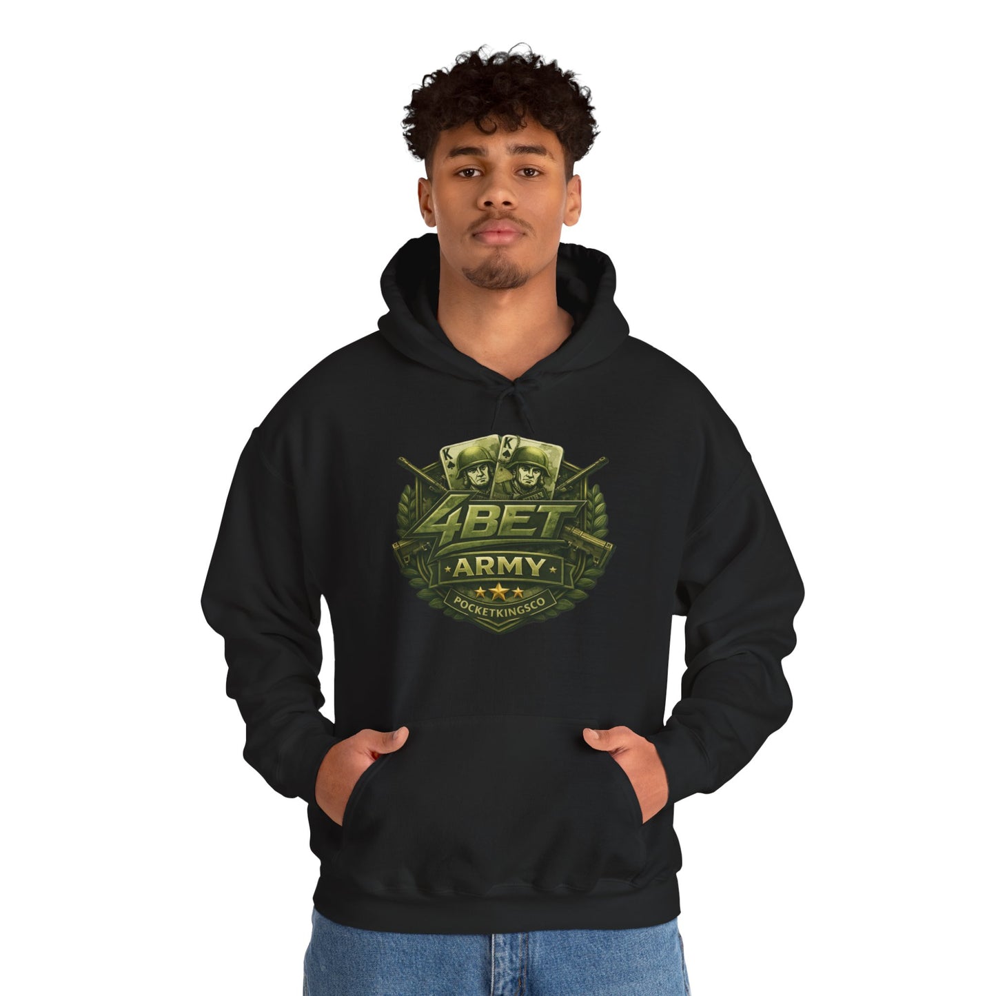 4Bet Army Hoodie – PocketKingsCo Poker