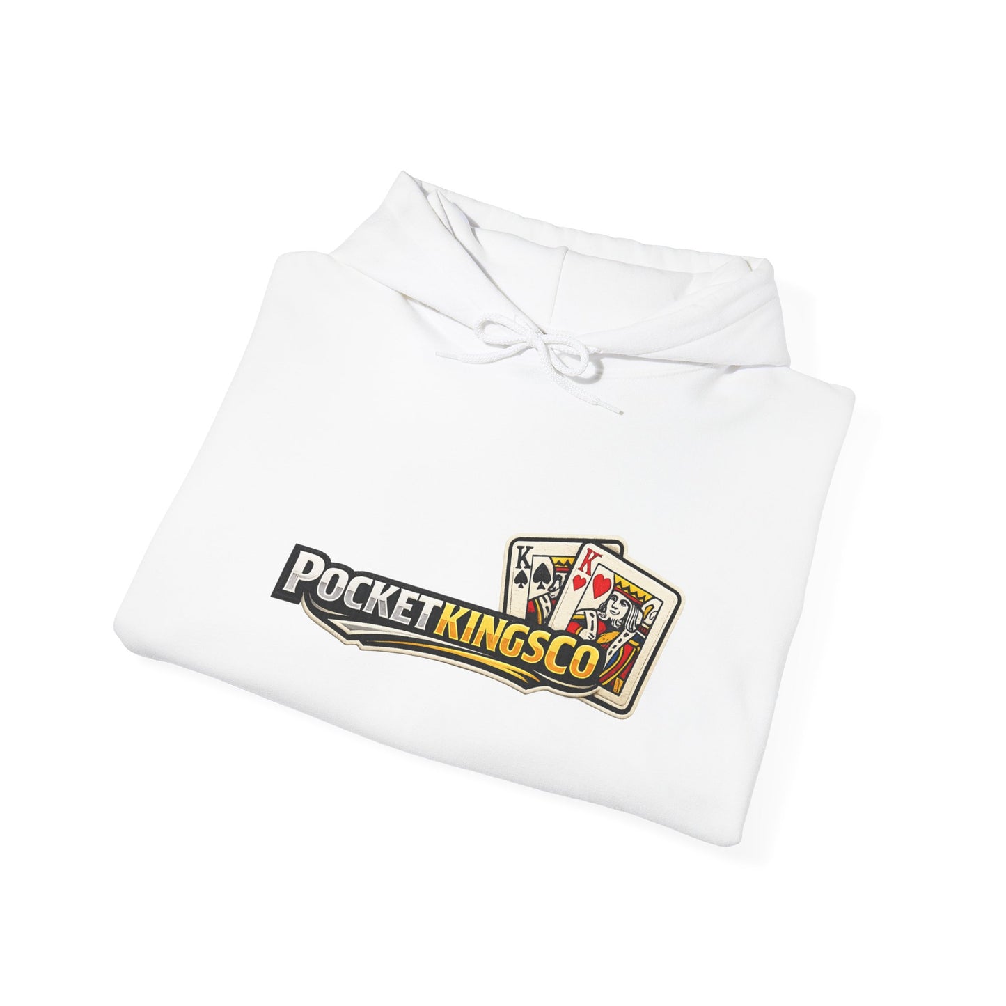 Pocket Kings Co. Logo Hoodie — Retro Playing Cards Graphic Sweatshirt