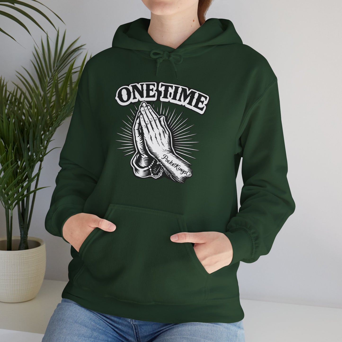 One Time PocketKingsCo Poker Mindset Hoodie