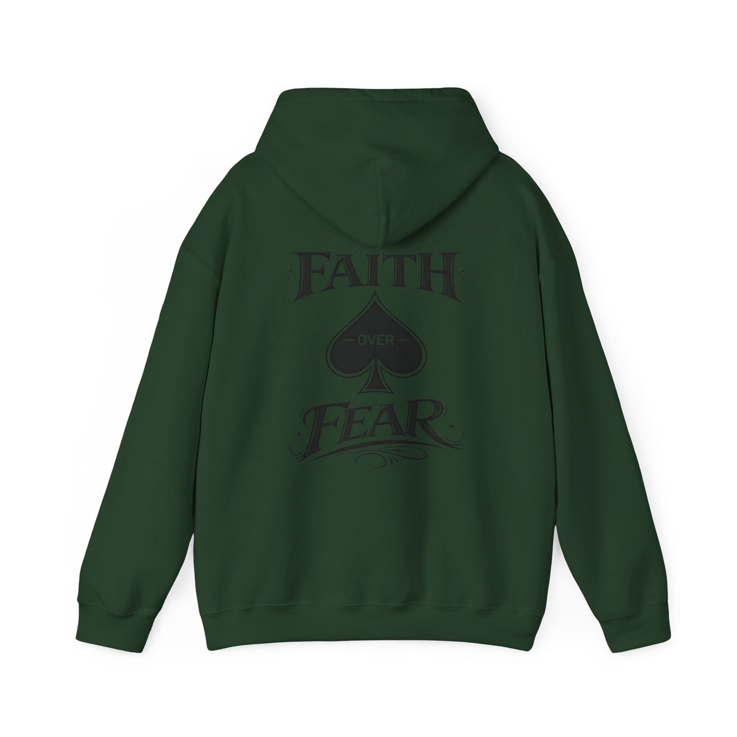 Faith Over Fear Back Print Hoodie – PocketKingsCo Poker Lifestyle