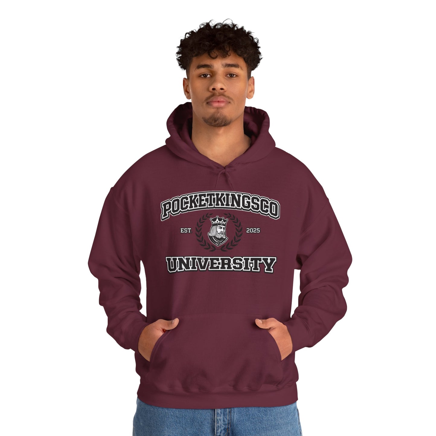 PocketKingsCo University Hoodie — Classic College Edition