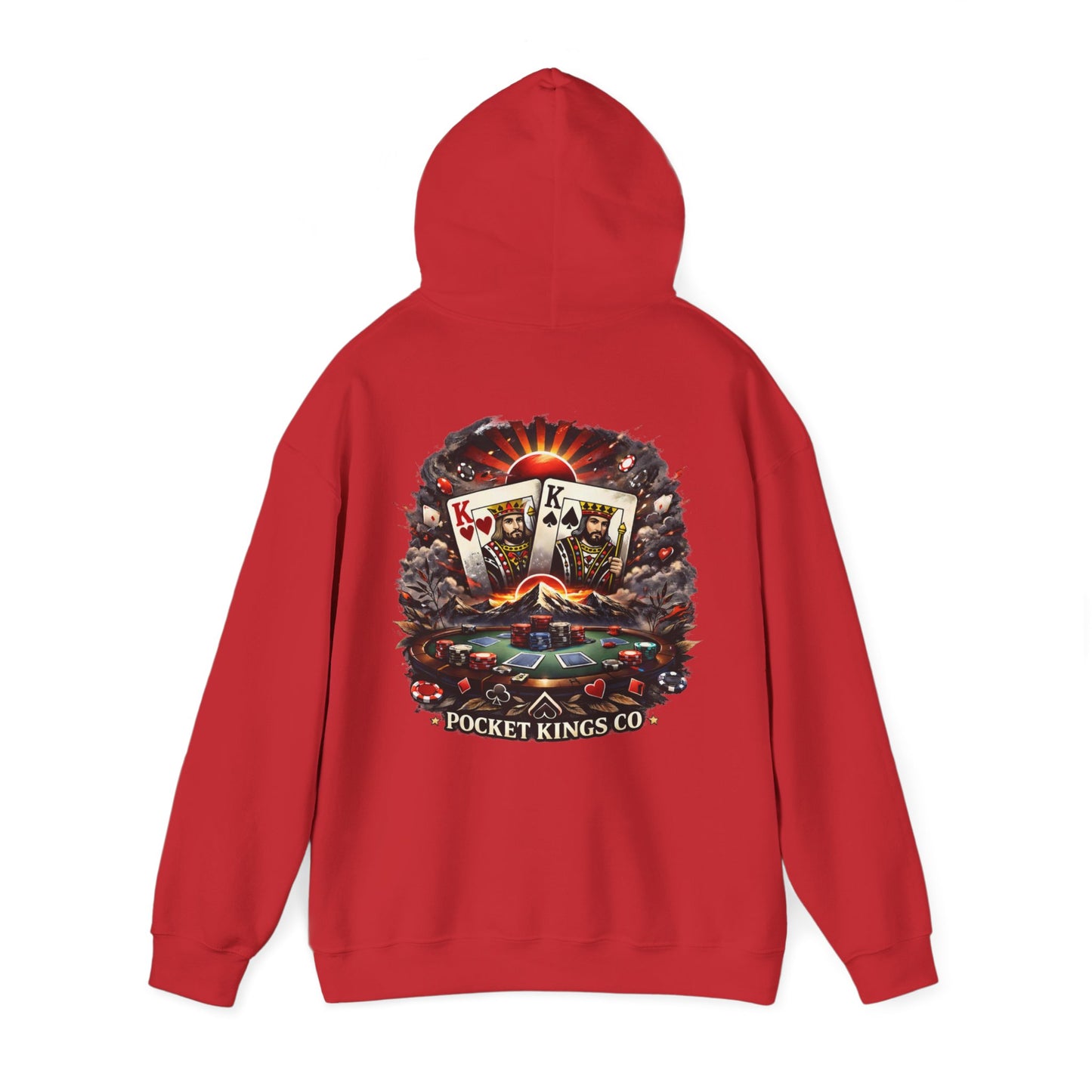 Rising Kings Hoodie – Poker Sunrise Back Graphic | PocketKingsCo