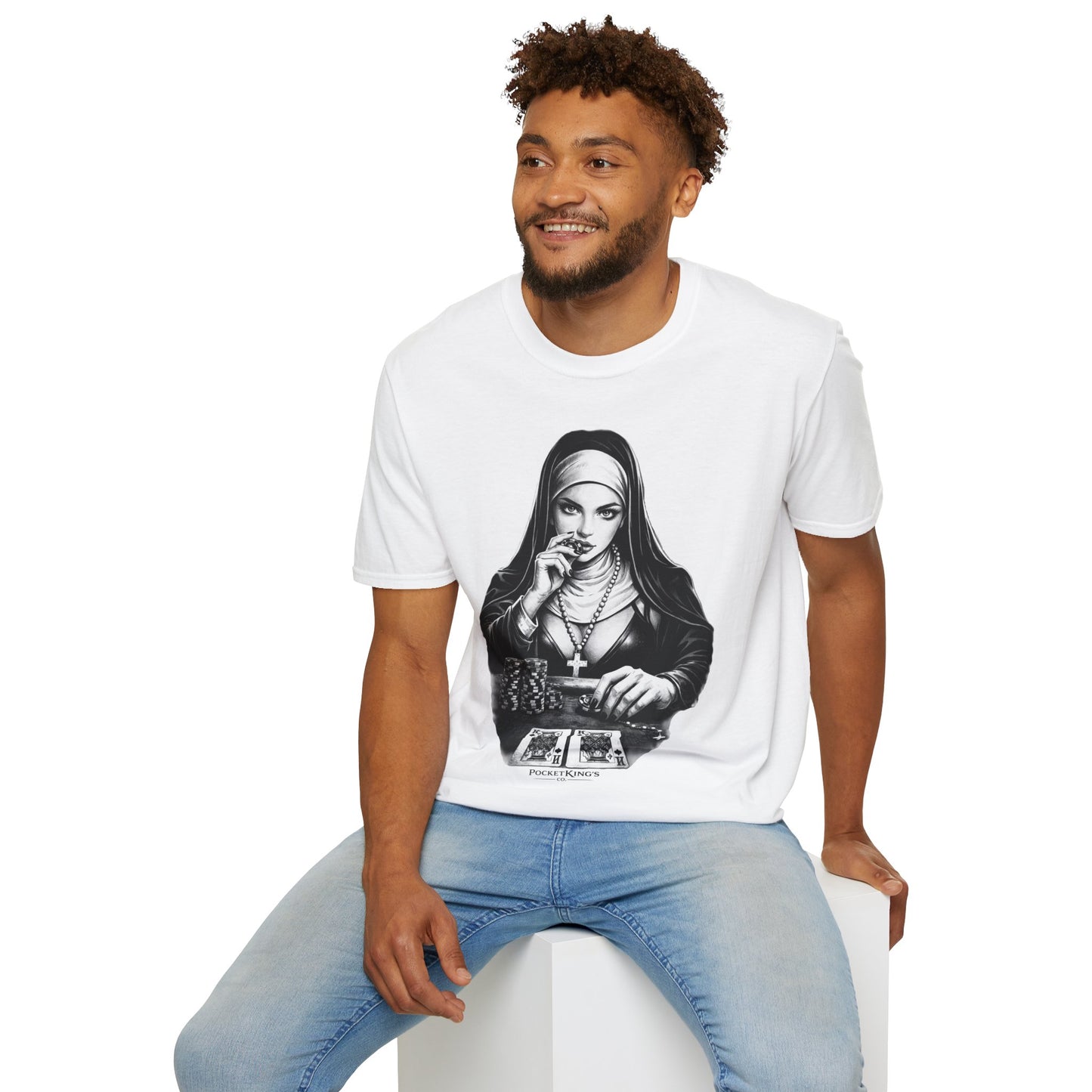 Pocket Kings Nun T-Shirt – Temptation PocketKingsCo Design