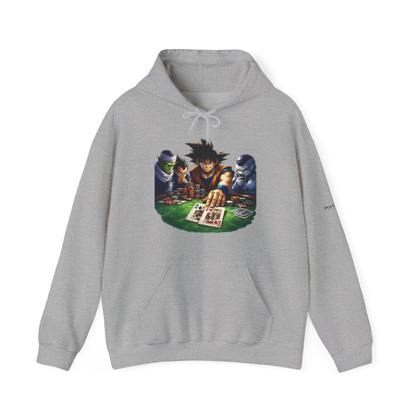 Saiyan Hoodie – Dragon Ball Inspired Poker Graphic | PocketKingsCo
