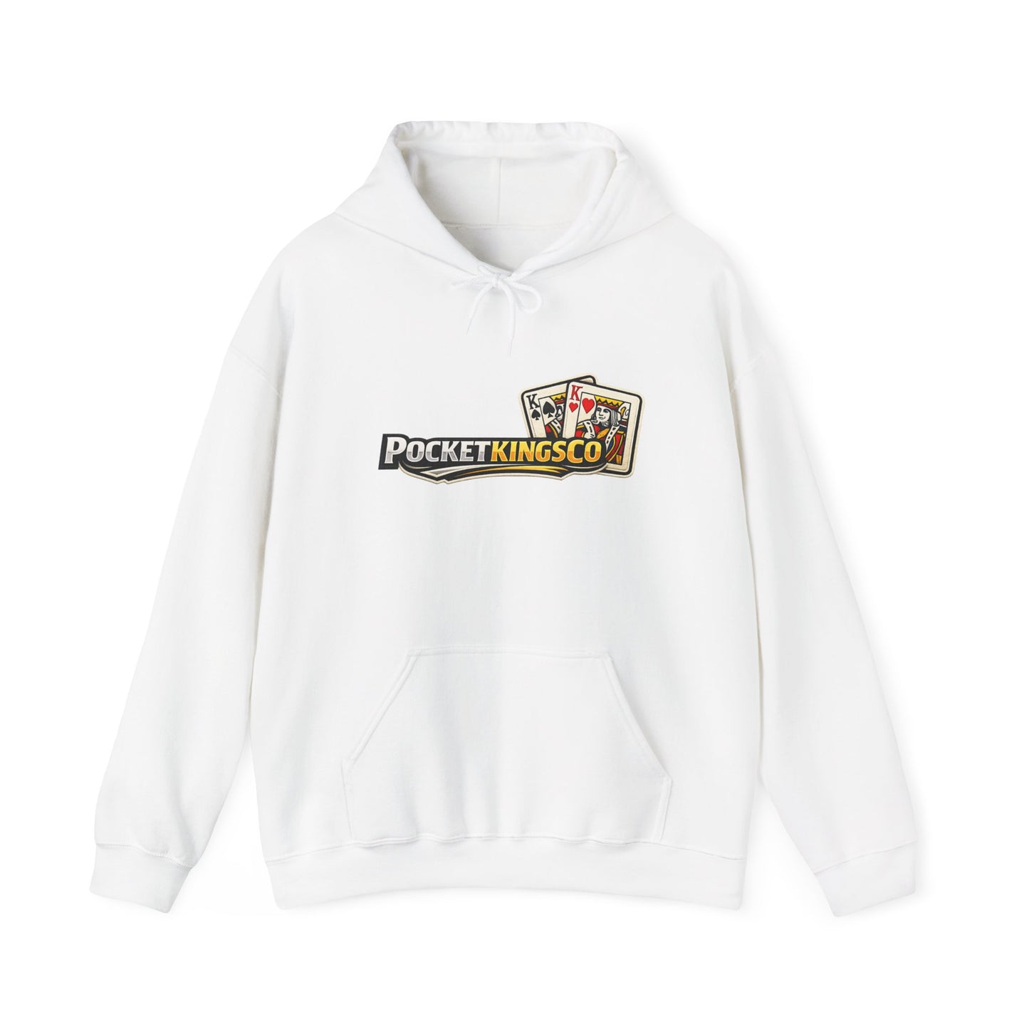 Pocket Kings Co. Logo Hoodie — Retro Playing Cards Graphic Sweatshirt