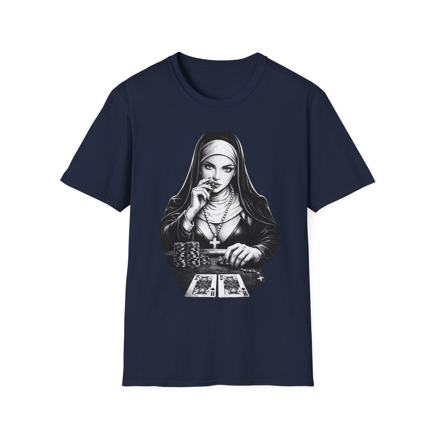 Pocket Kings Nun T-Shirt – Temptation PocketKingsCo Design