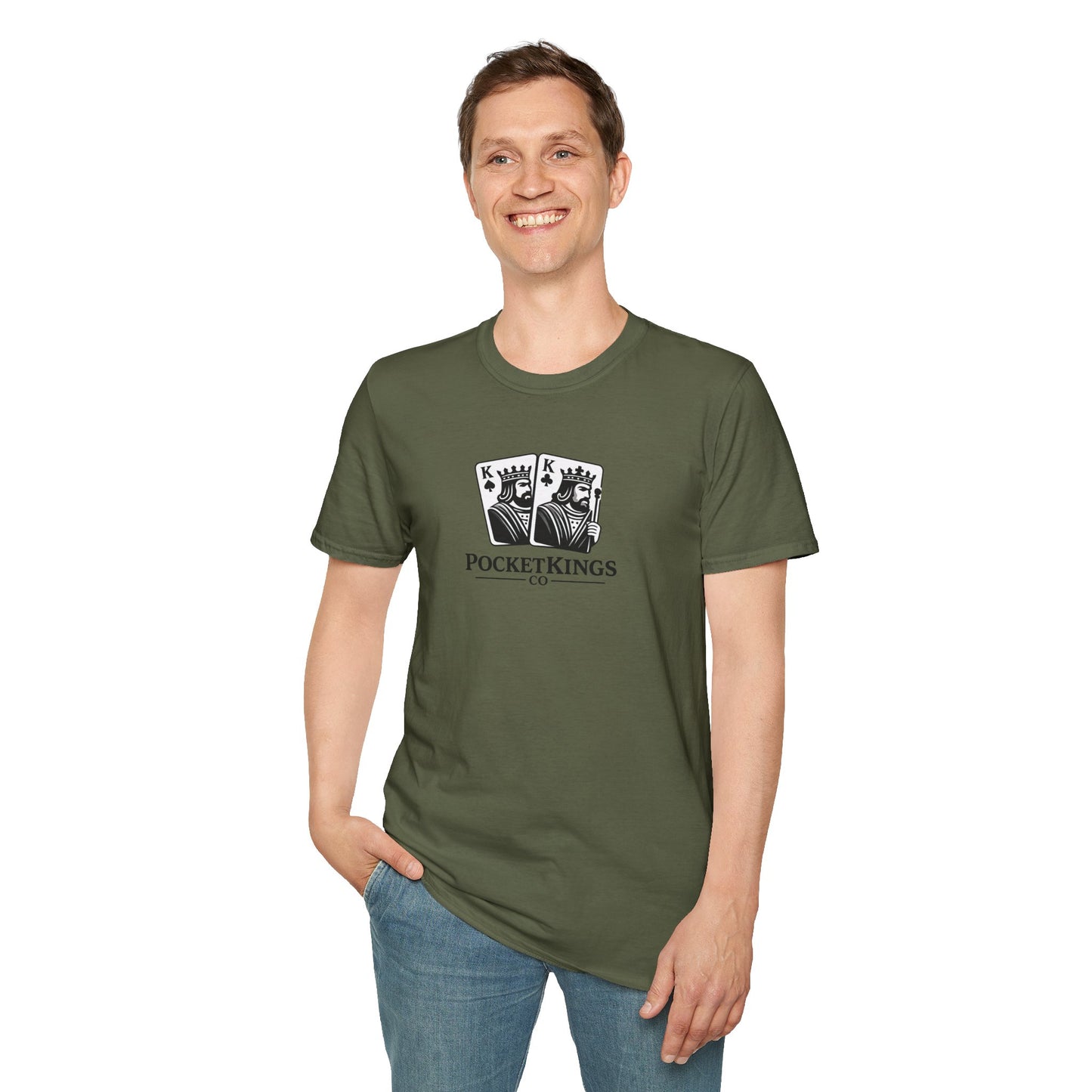 Classic Pocket Kings Logo T-Shirt – PocketKingsCo Signature Poker Tee