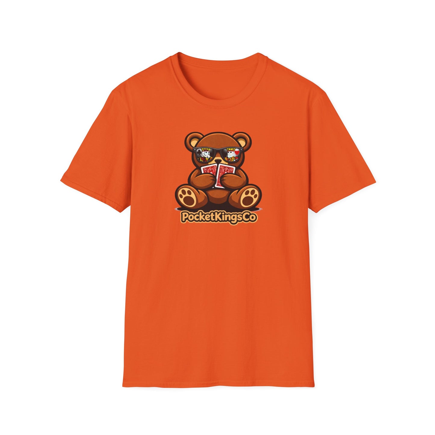 High Roller Teddy – Poker Graphic T-Shirt | Pocket Kings Co