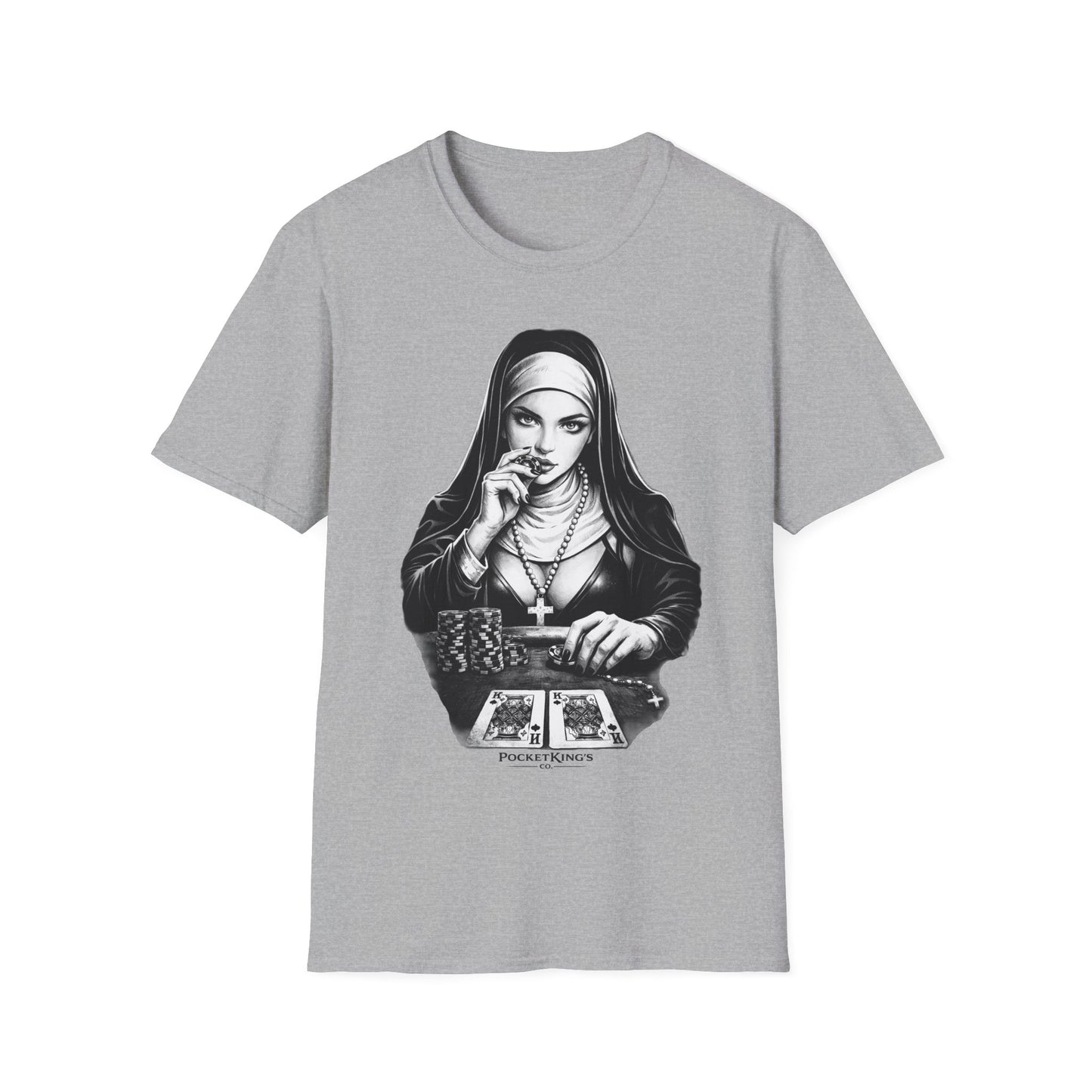 Pocket Kings Nun T-Shirt – Temptation PocketKingsCo Design