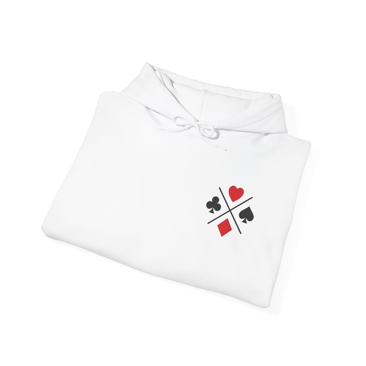 PocketKingsCo Poker Suits Hoodie – Minimal Poker Lifestyle Streetwear