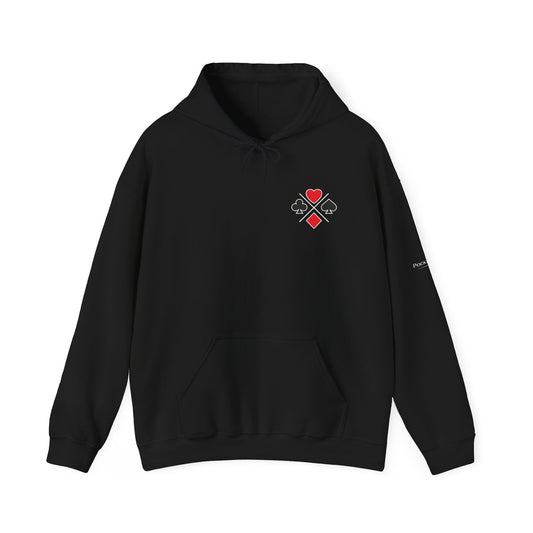 PocketKingsCo Poker Suits Hoodie – Minimal Poker Lifestyle Streetwear
