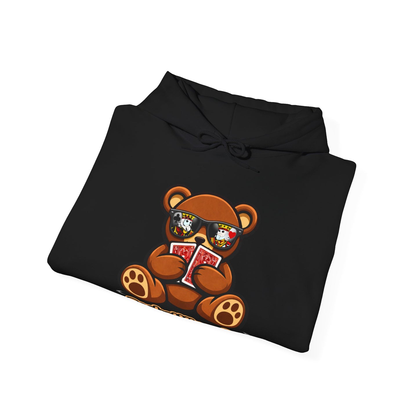 High Roller Teddy – Poker Graphic Hoodie | Pocket Kings Co